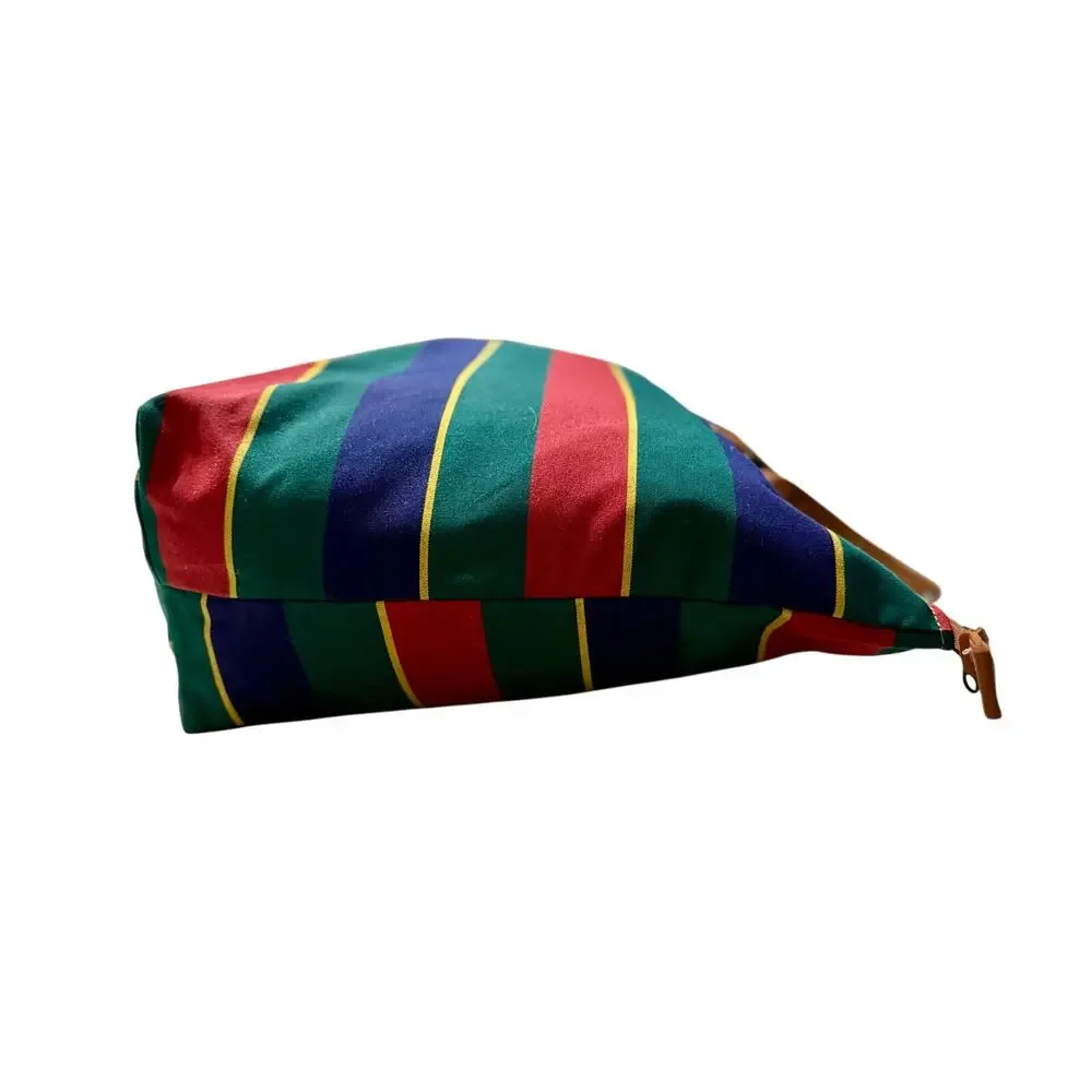 Vintage Accessories Unlimited Striped Canvas Weekender Travel Duffle Bag